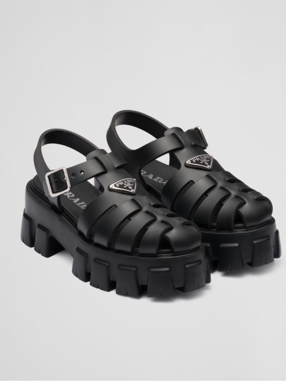Prada Women’s Monolith Foam Rubber Sandals